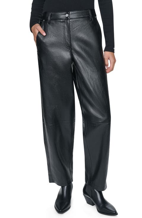 Yorkville Faux Leather Wide Leg Pants