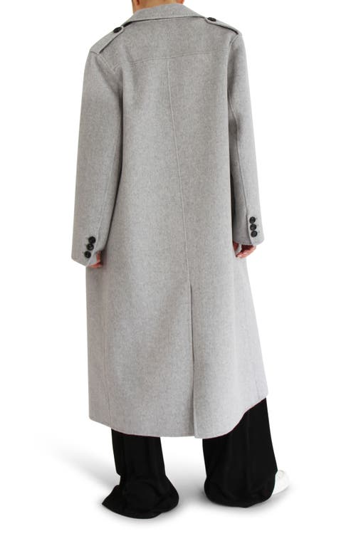 Belle & Bloom Tainted Love Longline Coat In Grey Marle