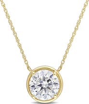 DELMAR Lab Created Moissanite Pendant Necklace