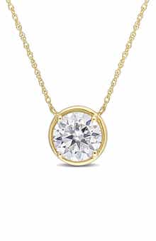 DELMAR Lab Created Moissanite Pendant Necklace
