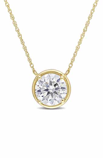 Lab Created Moissanite Pendant Necklace