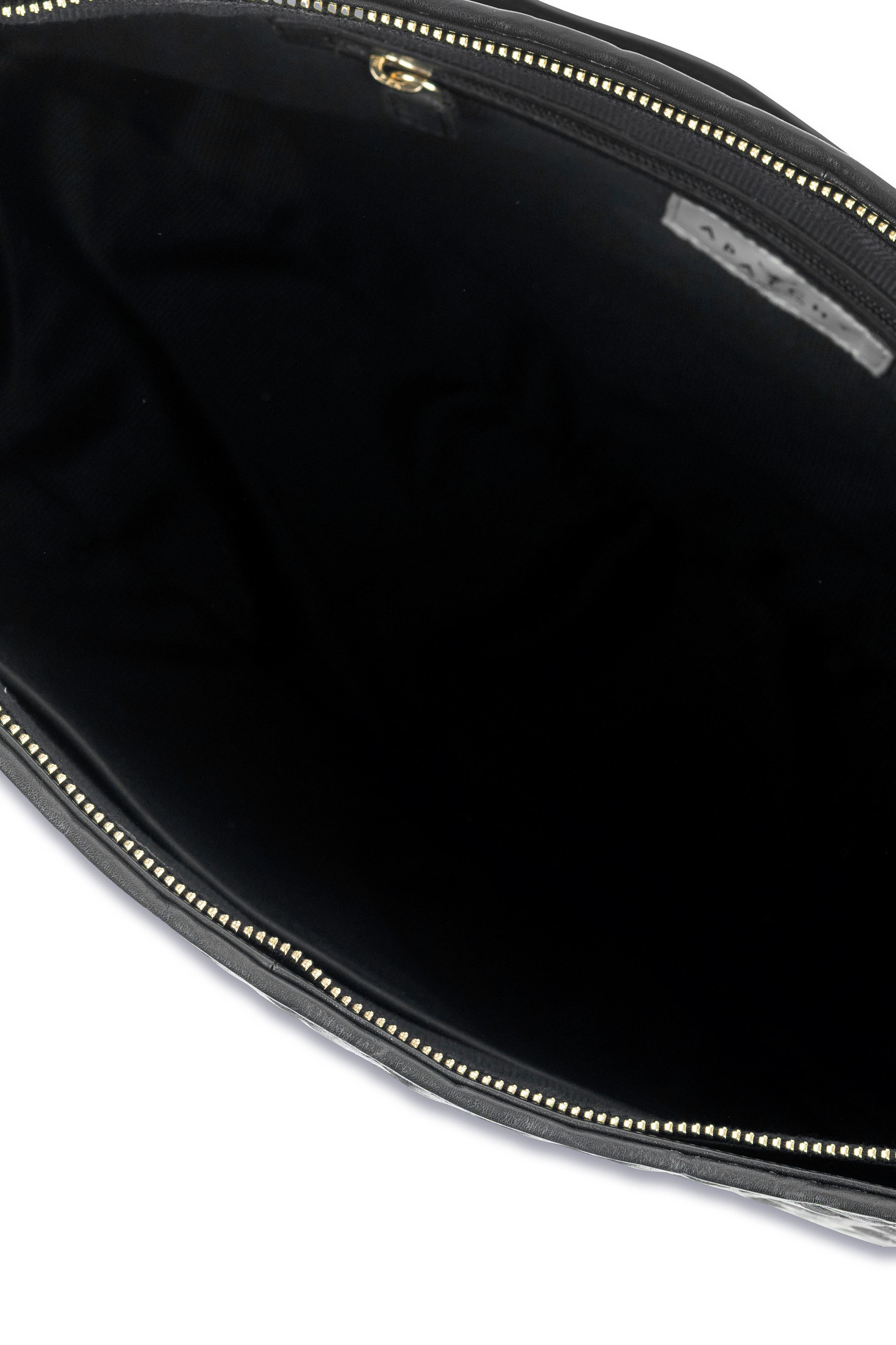 The Holly Woven Leather Bag, Alternate, color, Black