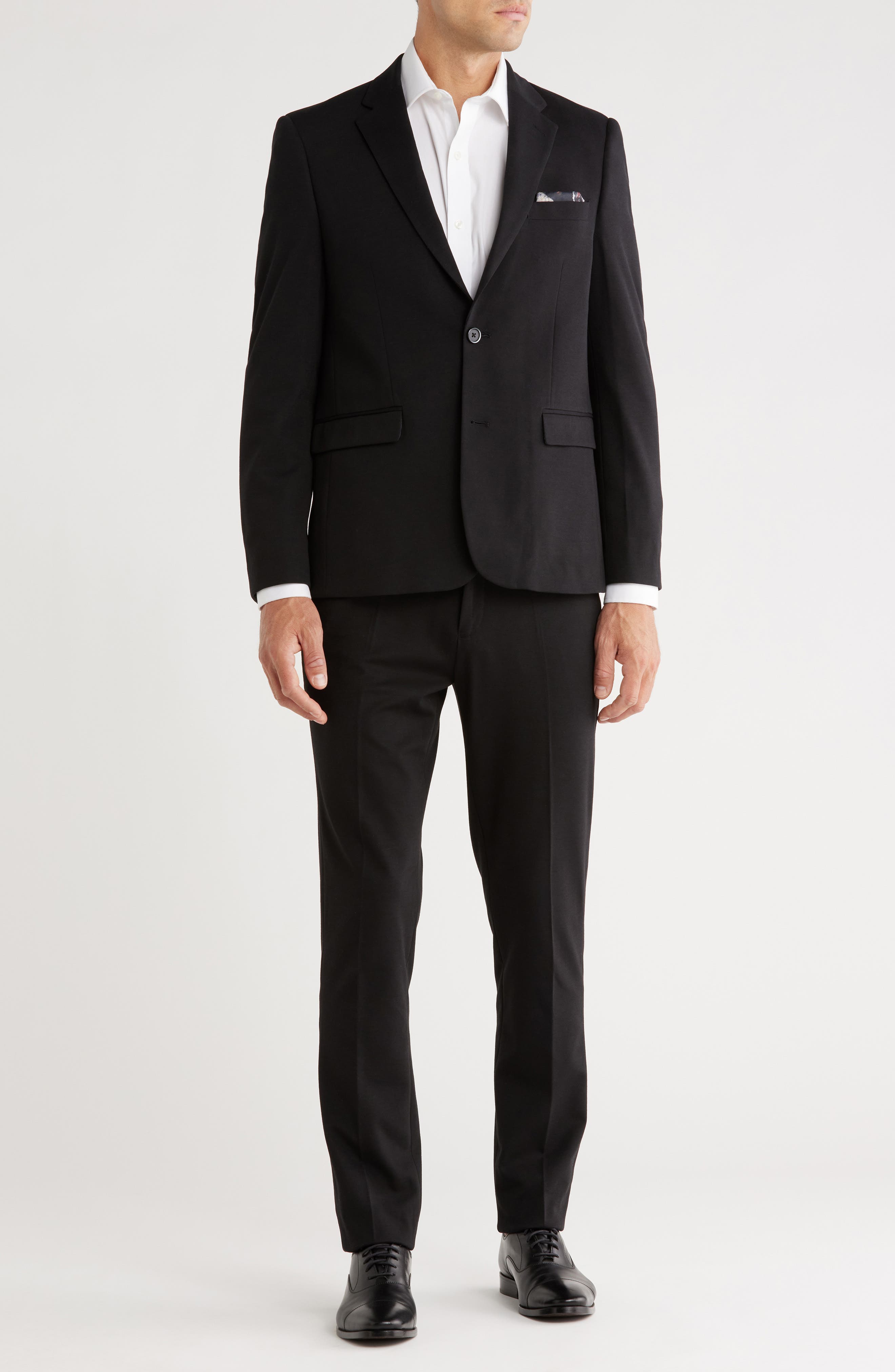 SOUL OF LONDON Solid Jersey Suit