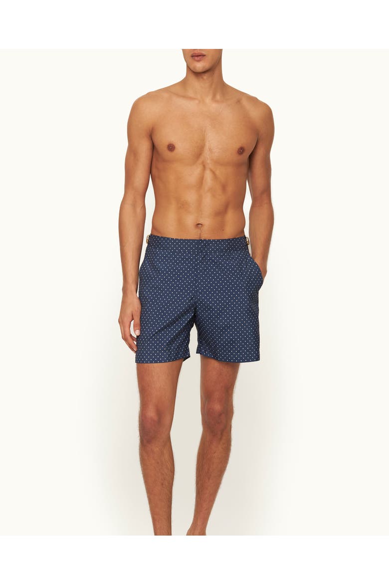 Bulldog Tailored-Fit Swim Shorts, Alternate, color, NIGHT IRIS