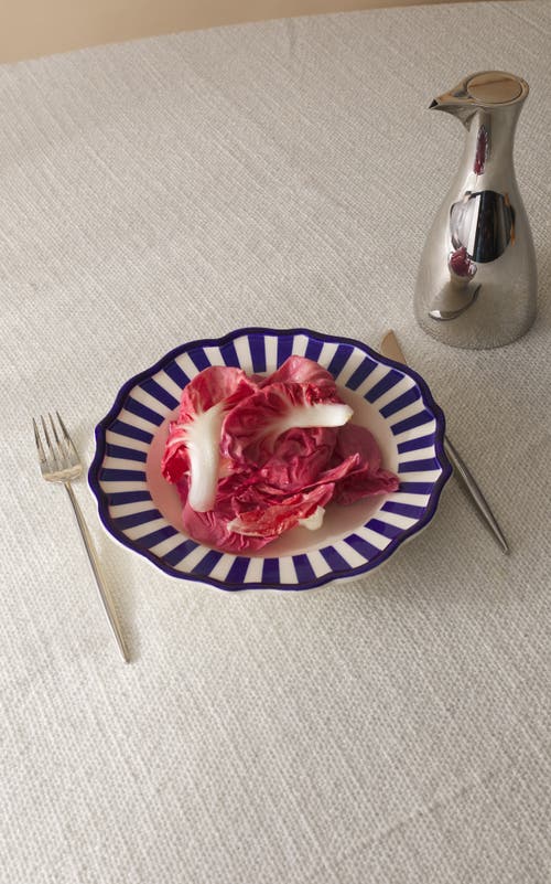 Maison Madison Home Riviera 9,2'' Pasta Bowl Set Of 4 In Blue/cream