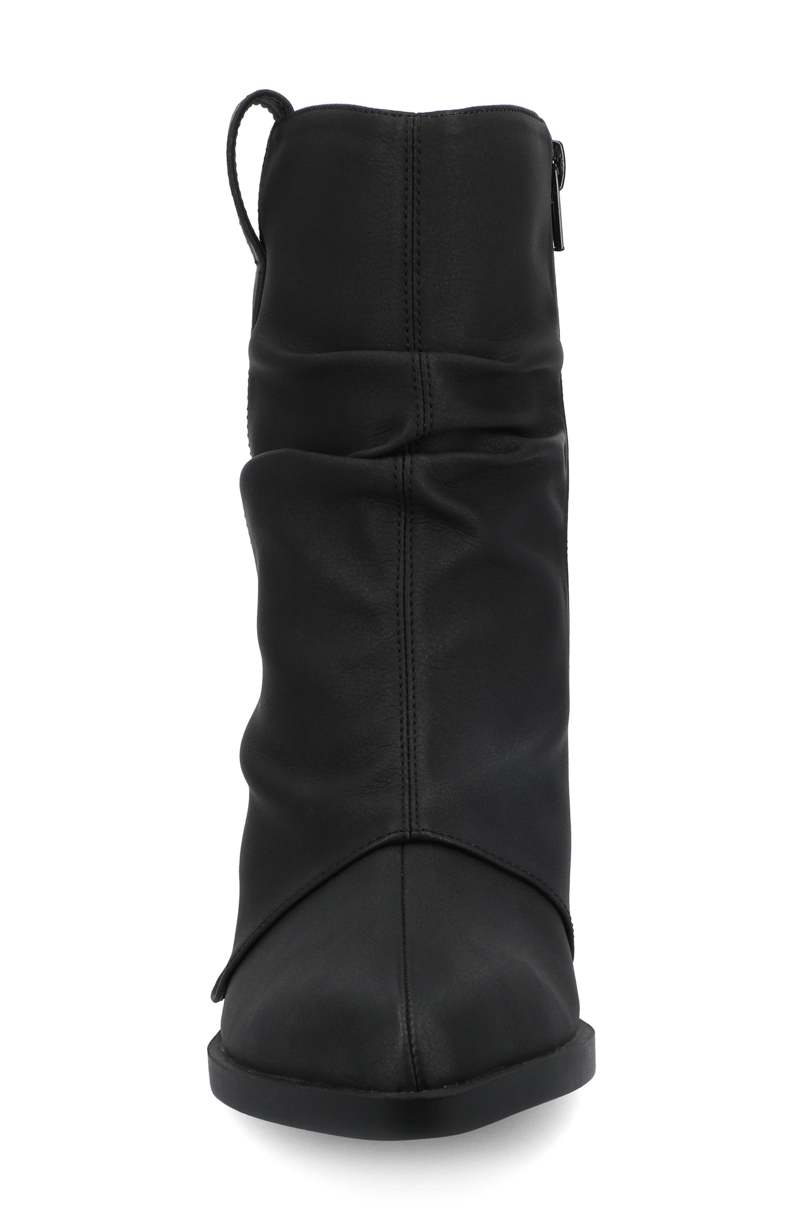 Journee Collection Wynette Slouchy Western Boot - Wide Width Available, Alternate, color, Vintage/ Black