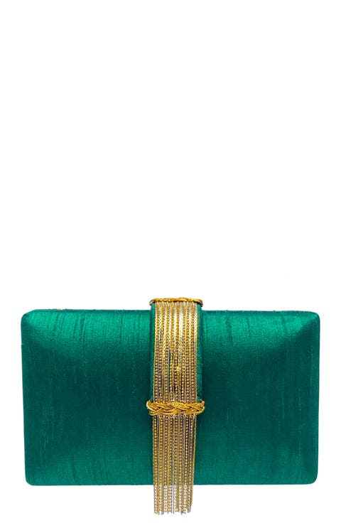Jewel Fringe Clutch