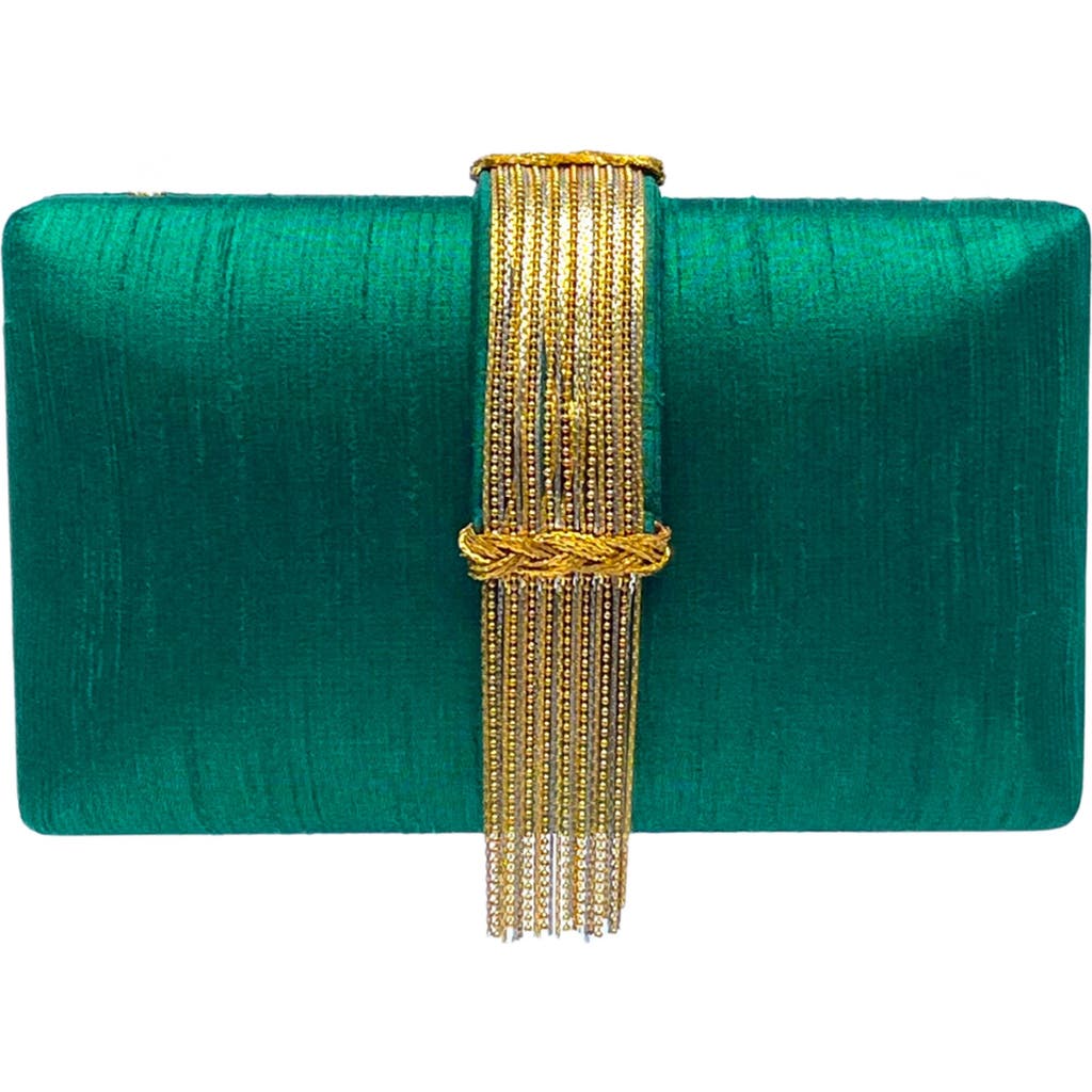 Simitri Jewel Fringe Clutch In Multi