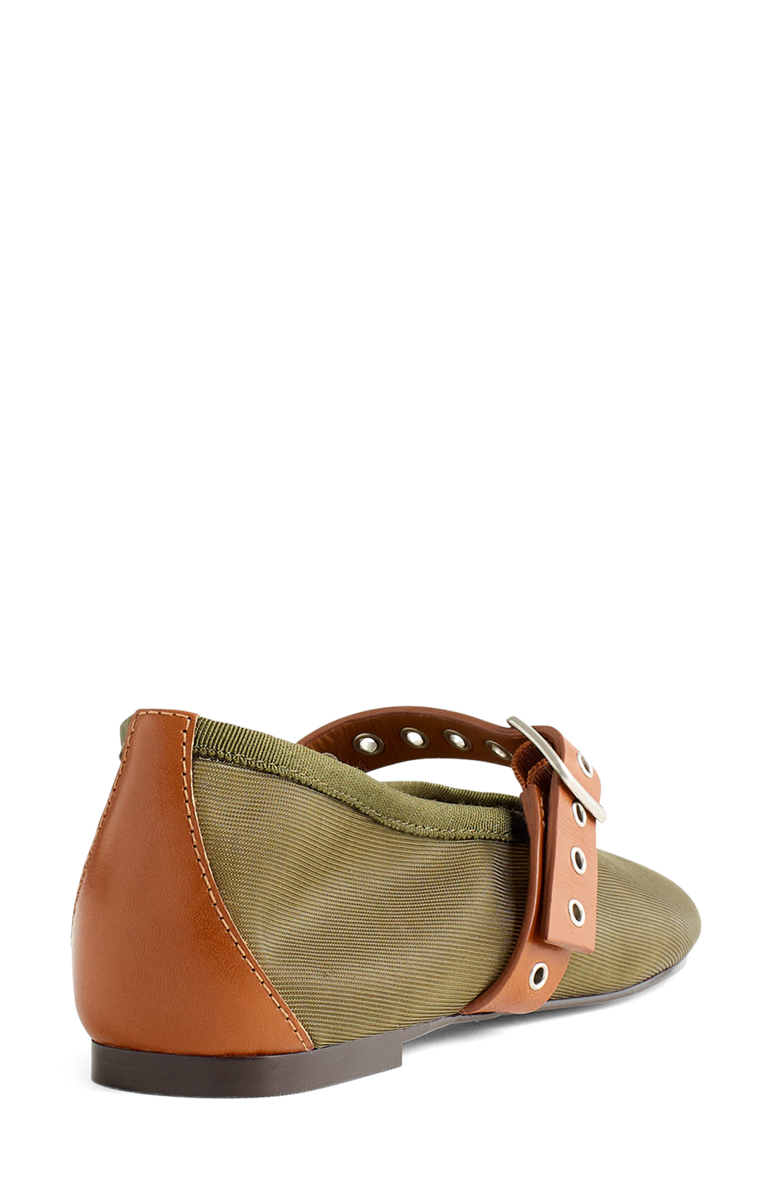 Madewell The Remy Mary Jane Flat, Alternate, color, Safari Khaki Multi