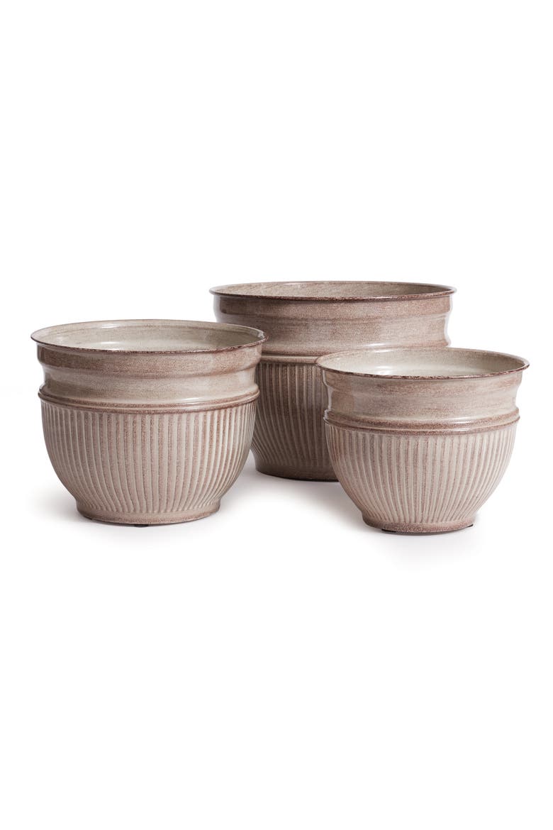 Camelia Pots, Set of 3, Main, color, Brown