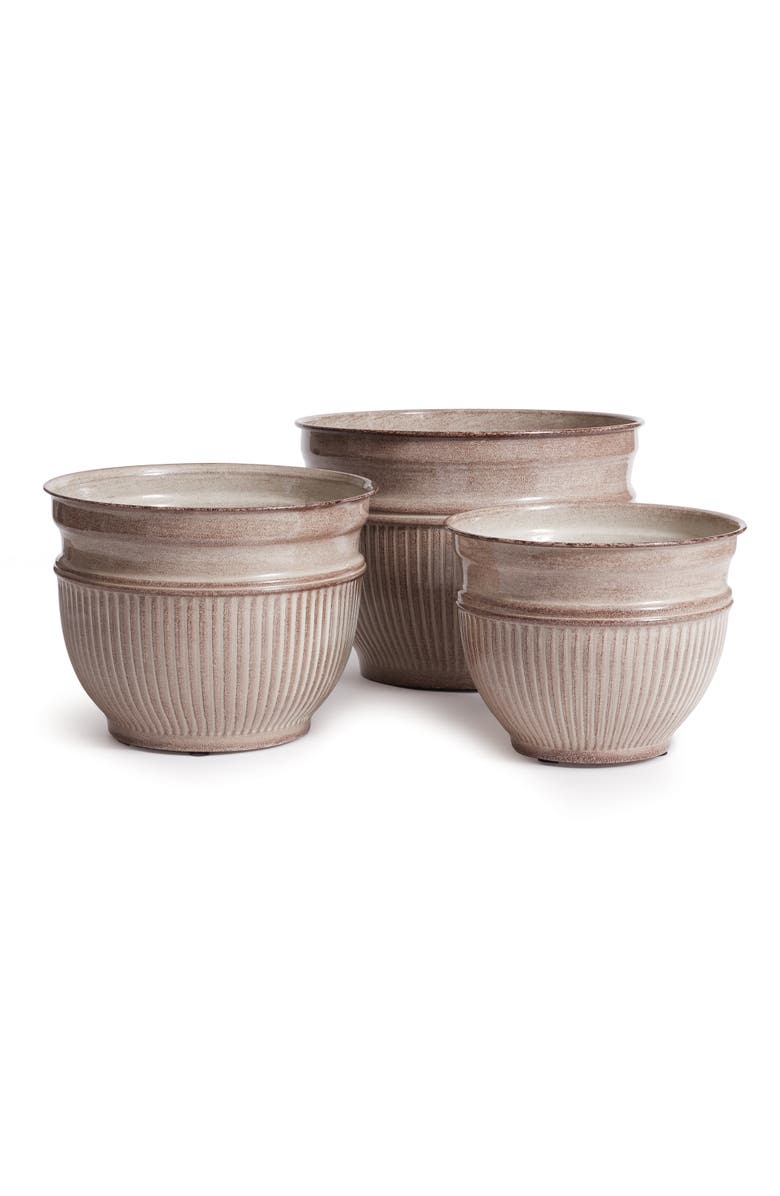 Napa Home & Garden Camelia Pots, Set of 3, Main, color, Brown
