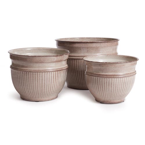 Napa Home & Garden Set Of 3 Camelia Pots In Brown
