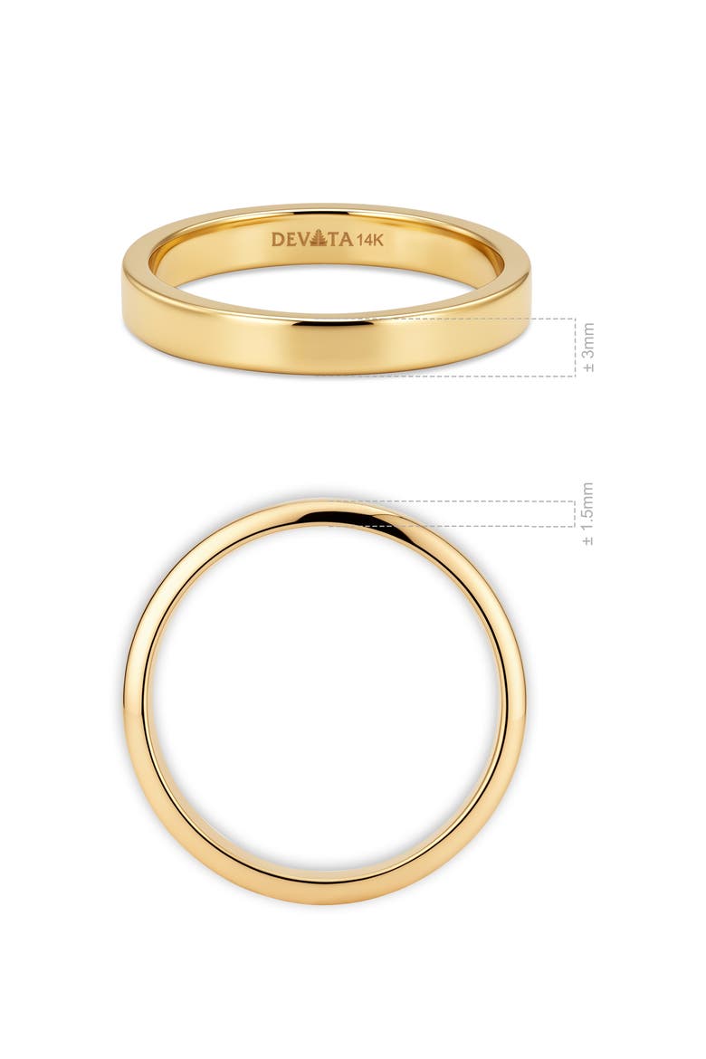 3mm Forever Band Ring in 14K Gold, Alternate, color, Gold
