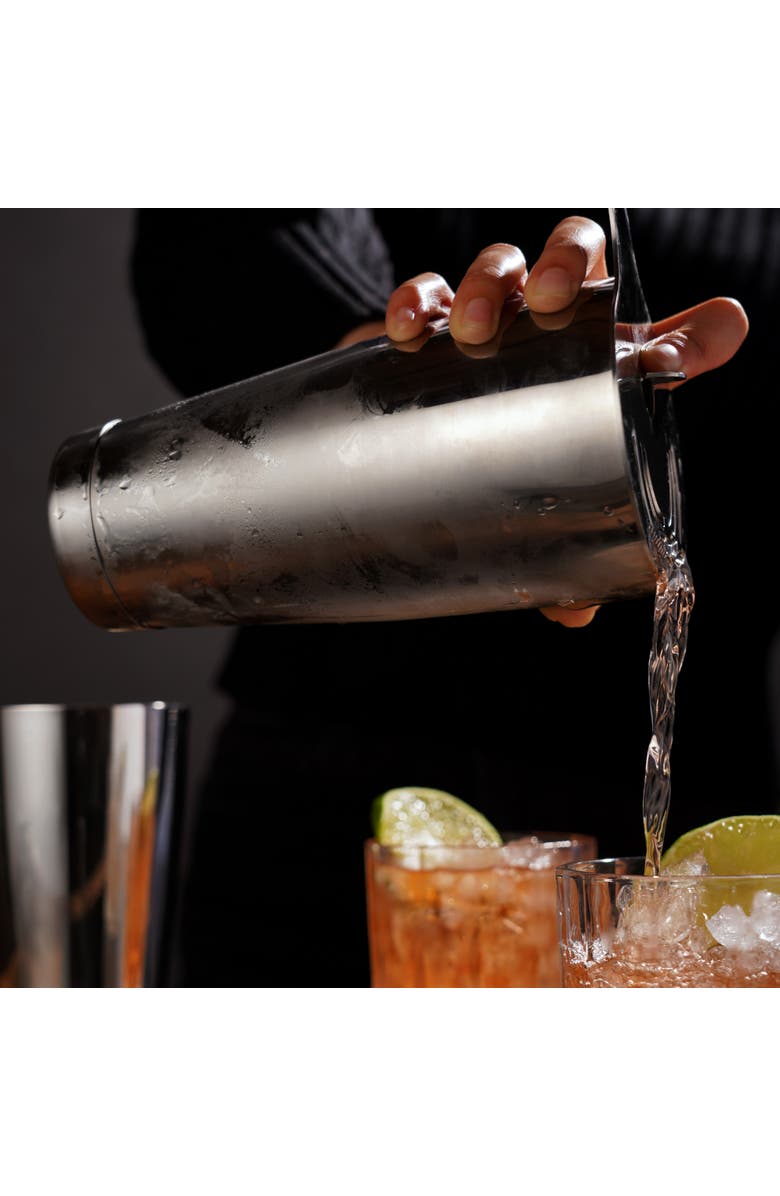 Viski Harrison Boston Shaker Tin Set in Stainless Steel, Alternate, color, Silver