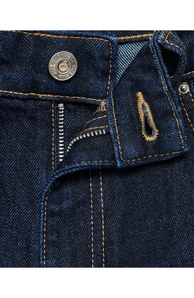 MANGO Zoey High Waist Denim Shorts, Alternate, color, Blue