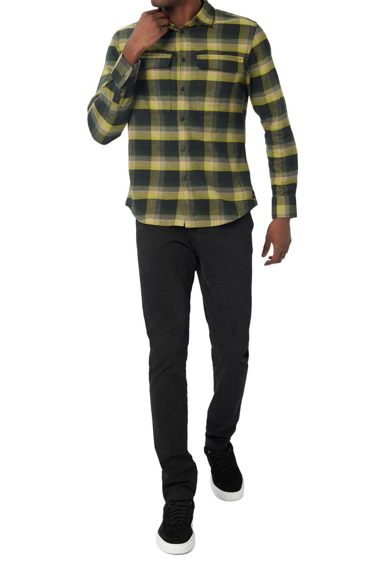 Stadium Shirt Jacket, Alternate, color, BLACK GREEN FINE CHECK