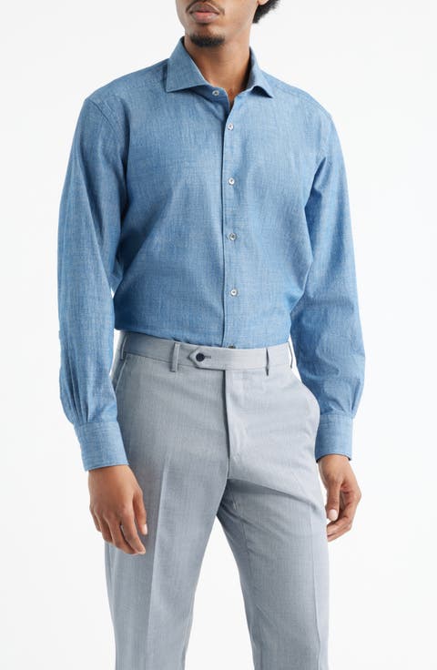 Bassano Chambray Button-Up Shirt