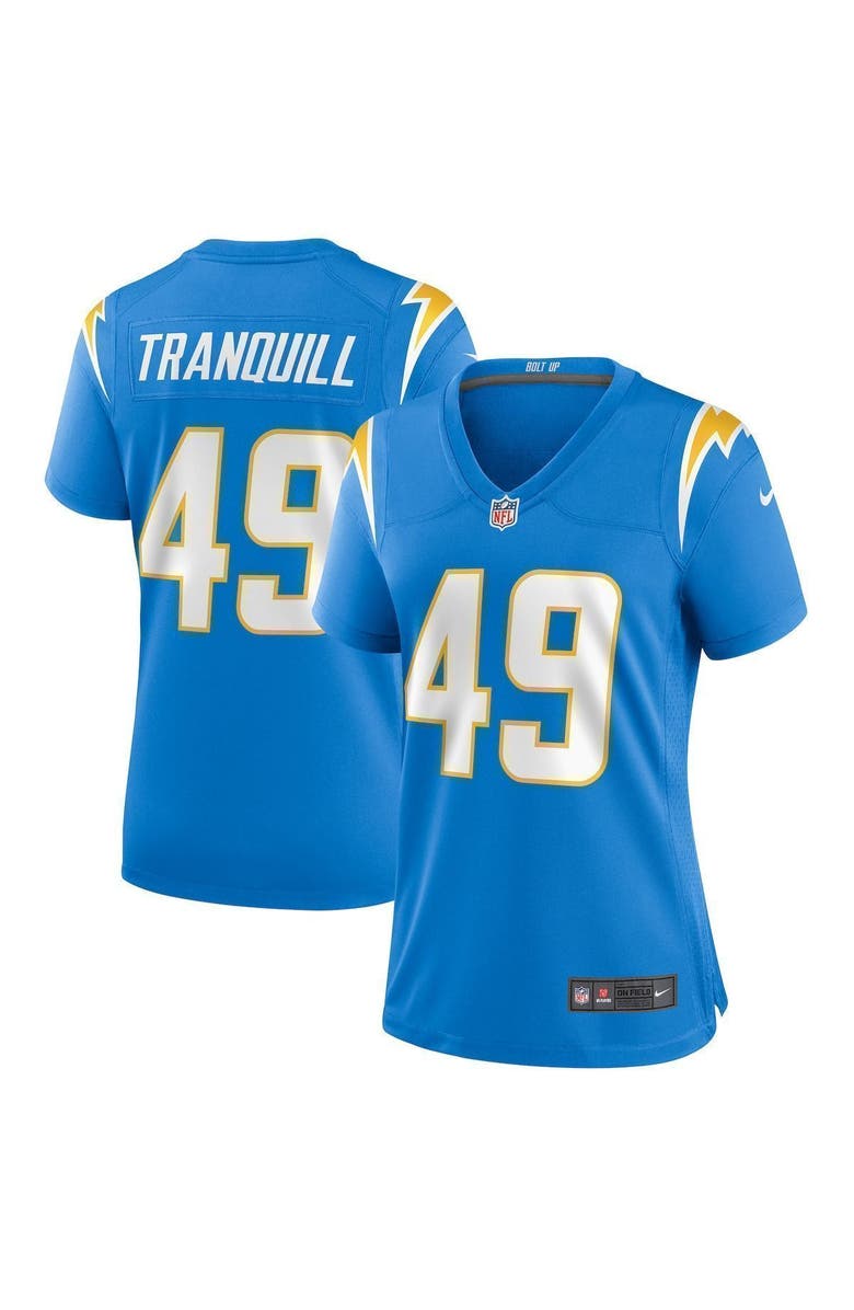 Nike Women's Nike Drue Tranquill Powder Blue Los Angeles Chargers Game Jersey, Main, color, 
