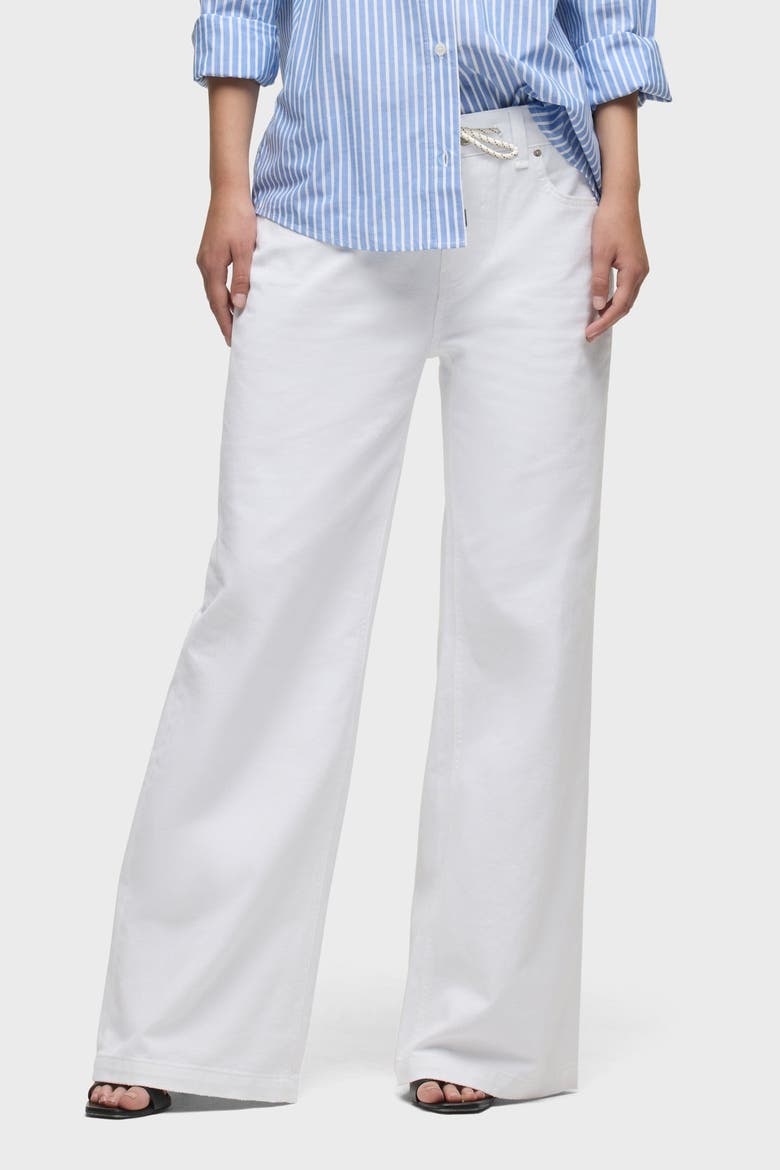 Rylee Drawstring Loose Straight, Alternate, color, WHITE