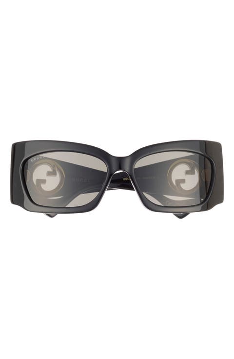 62mm Rectangular Sunglasses