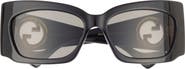 Gucci 62mm Rectangular Sunglasses