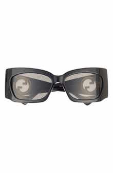 Gucci 62mm Rectangular Sunglasses