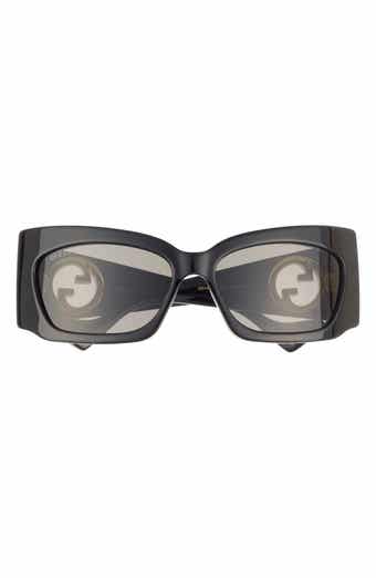Gucci 62mm Rectangular Sunglasses