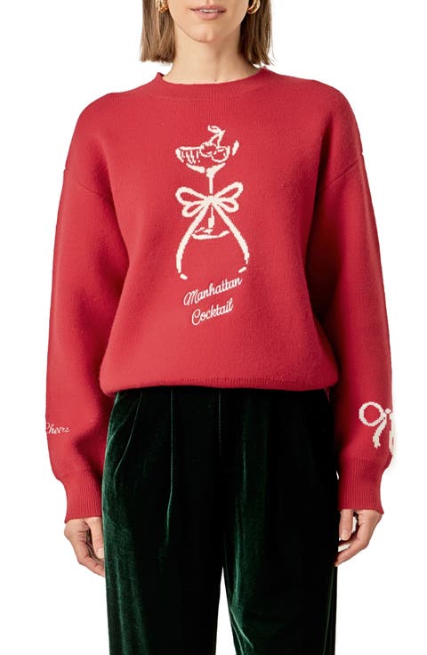 Manhattan Cocktail Sweater