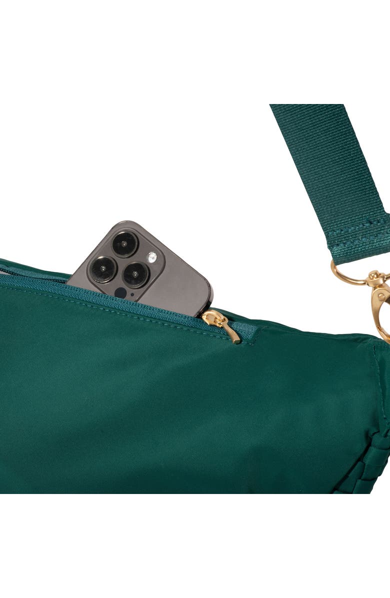 BAGGALLINI Stanton Woven Crossbody, Alternate, color, Jade Woven Twill