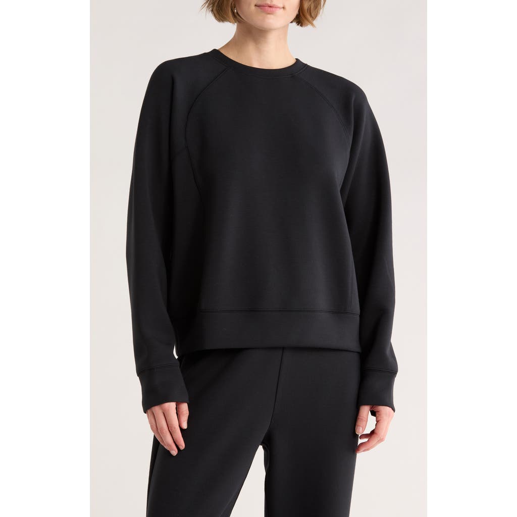 Spanx ® Crewneck Pullover In Black