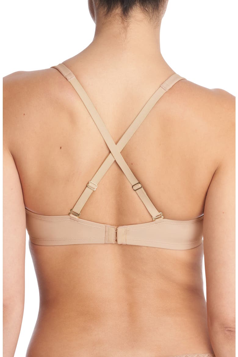 Verge Underwire Convertible Plunge Contour Bra, Alternate, color, CAFE