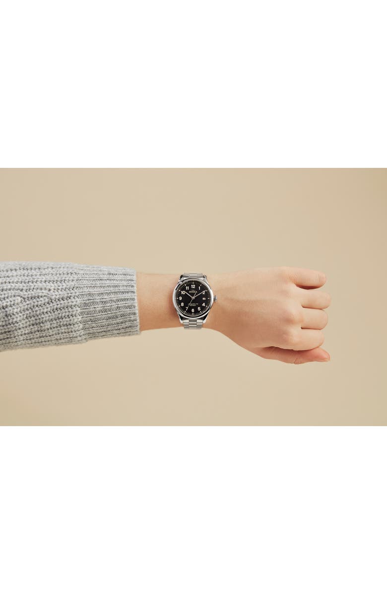Shinola The Vinton Bracelet Watch, 38mm, Alternate, color, Black