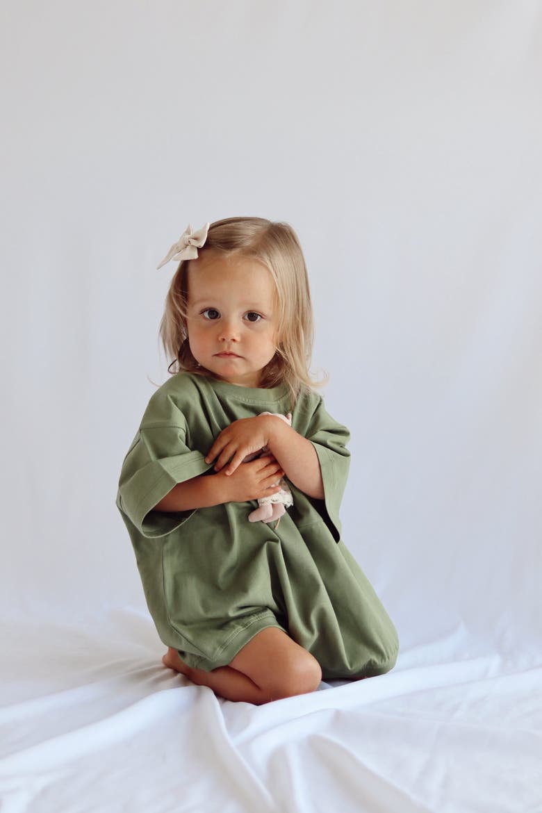 Cory Pocket Romper, Alternate, color, Loden Green