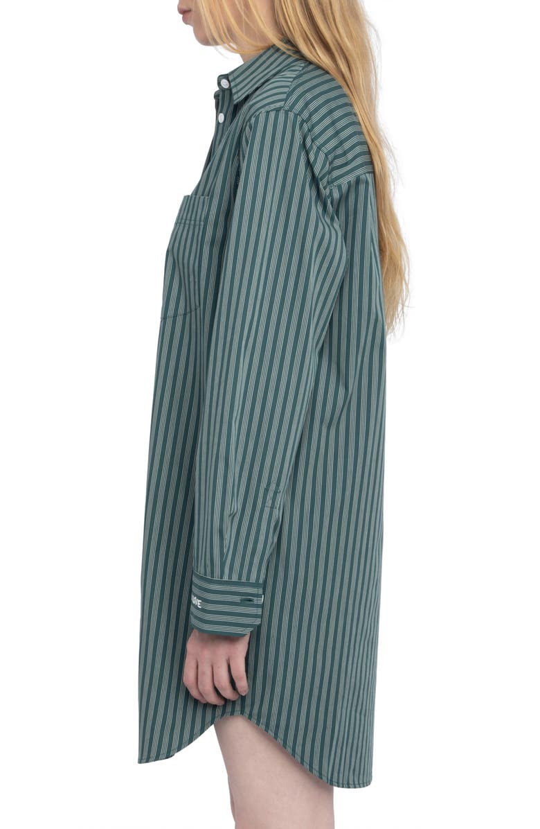 Zadig & Voltaire Rorning Stripe Long Sleeve Shirtdress, Alternate, color,
