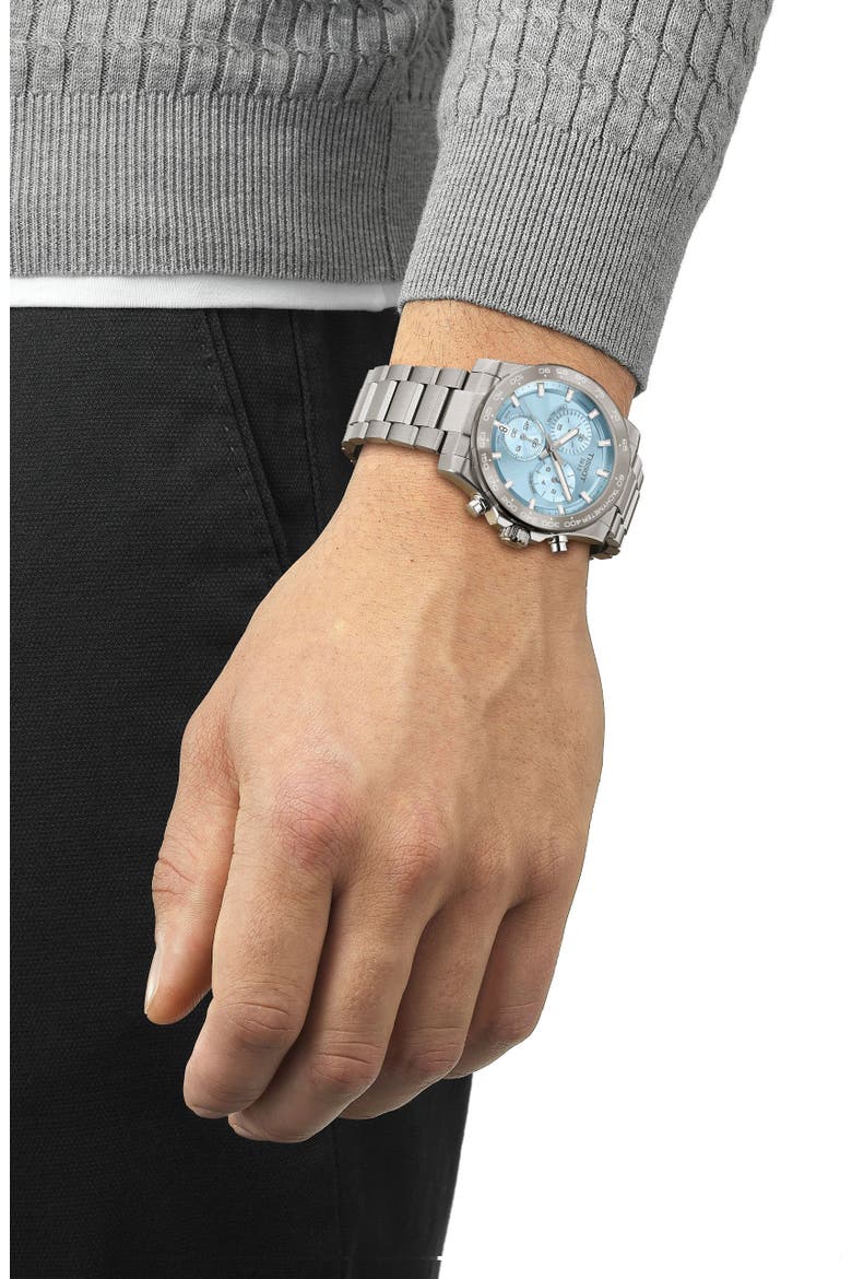 Supersport Chronograph Bracelet Watch, 42mm, Alternate, color, ICE BLUE