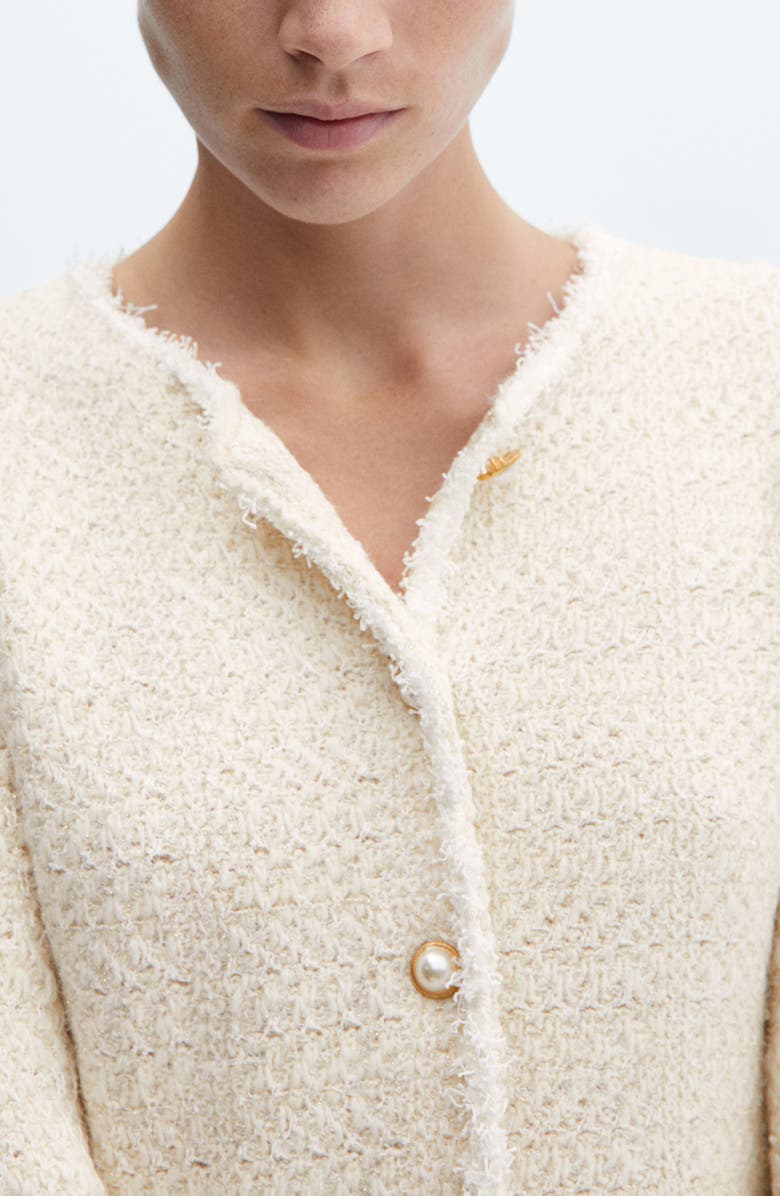 MANGO Bouclé Cardigan, Alternate, color, 