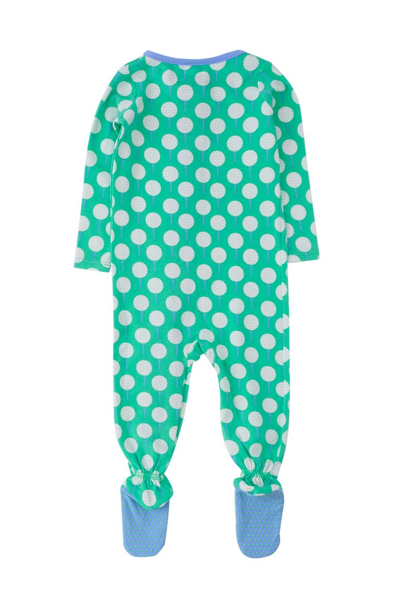 Modal Blend One Piece Footie Pajamas, Alternate, color, Tee Time