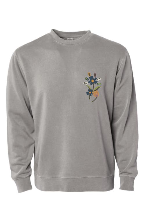 Stance Harvest Floral Graphic Sweatshirt In Cement