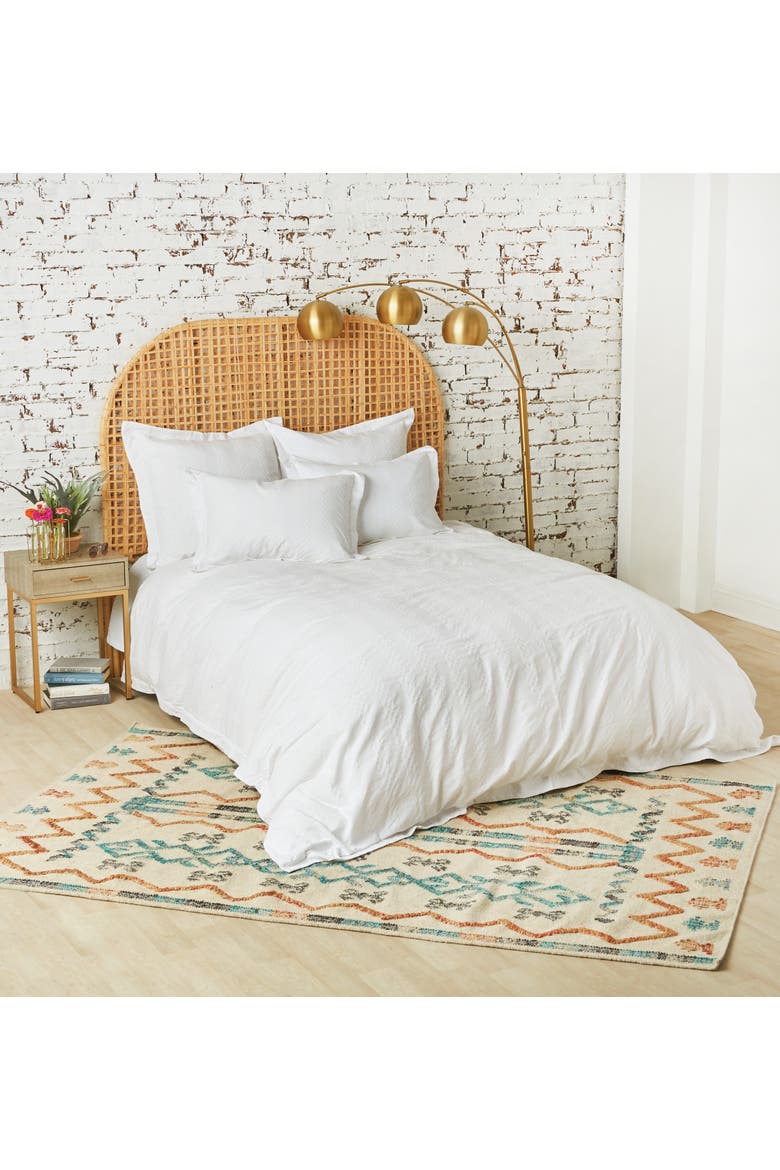 Keller Queen Duvet Cover, Main, color, White