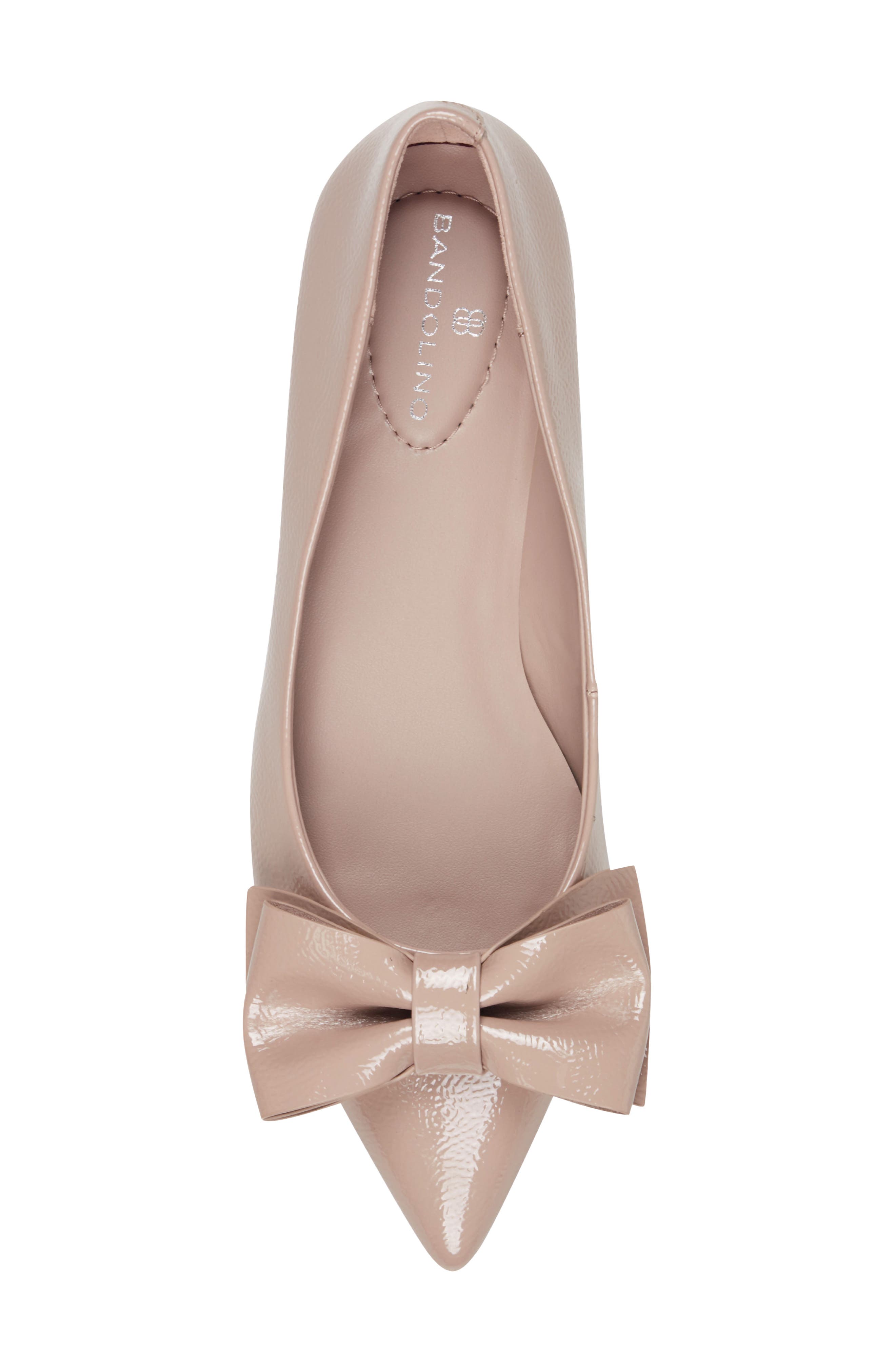 Alicce Faux Leather Pointed Toe Flat, Alternate, color, LIGHT PINK
