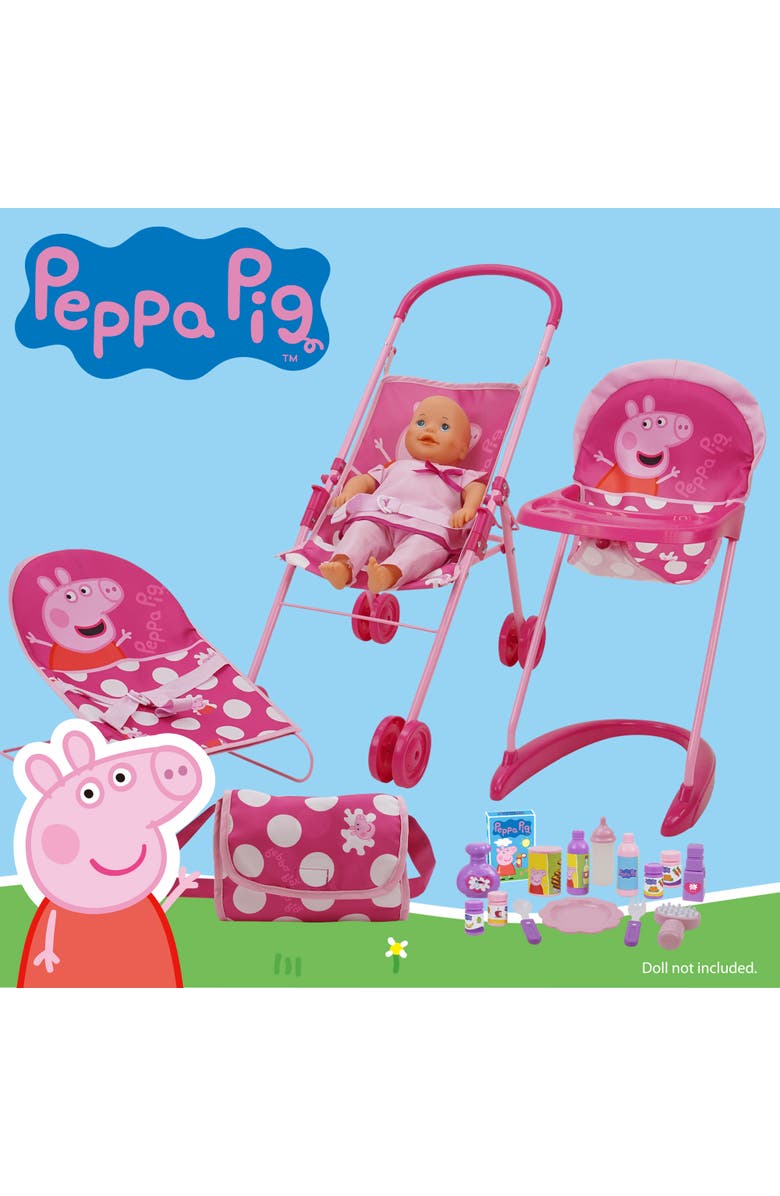 Peppa Pig 19 Piece Doll Sleep N
 Play Set 3+, Alternate, color, Multicolored