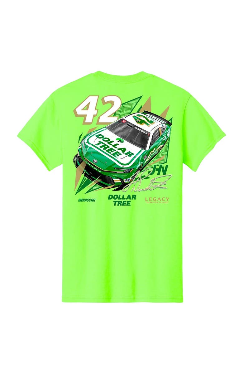 LEGACY Motor Club Team Collection Men's LEGACY Motor Club Team Collection Neon Green John Hunter Nemechek Dollar Tree Car T-Shirt, Alternate, color, Neon Green