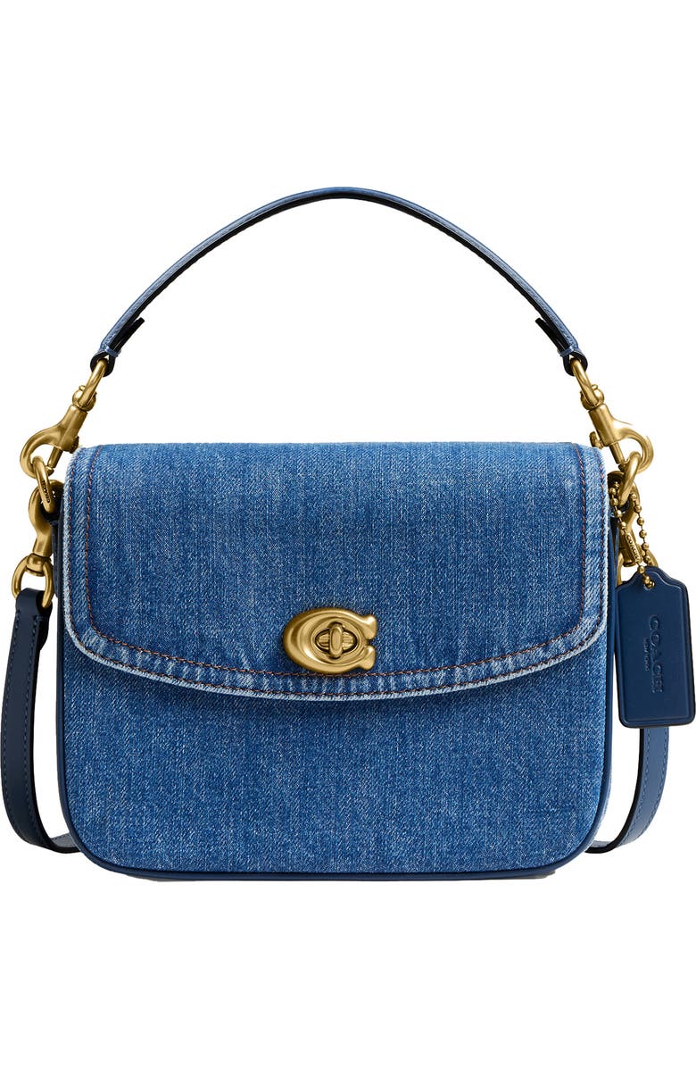 COACH Cassie Denim Top Handle Bag, Main, color,