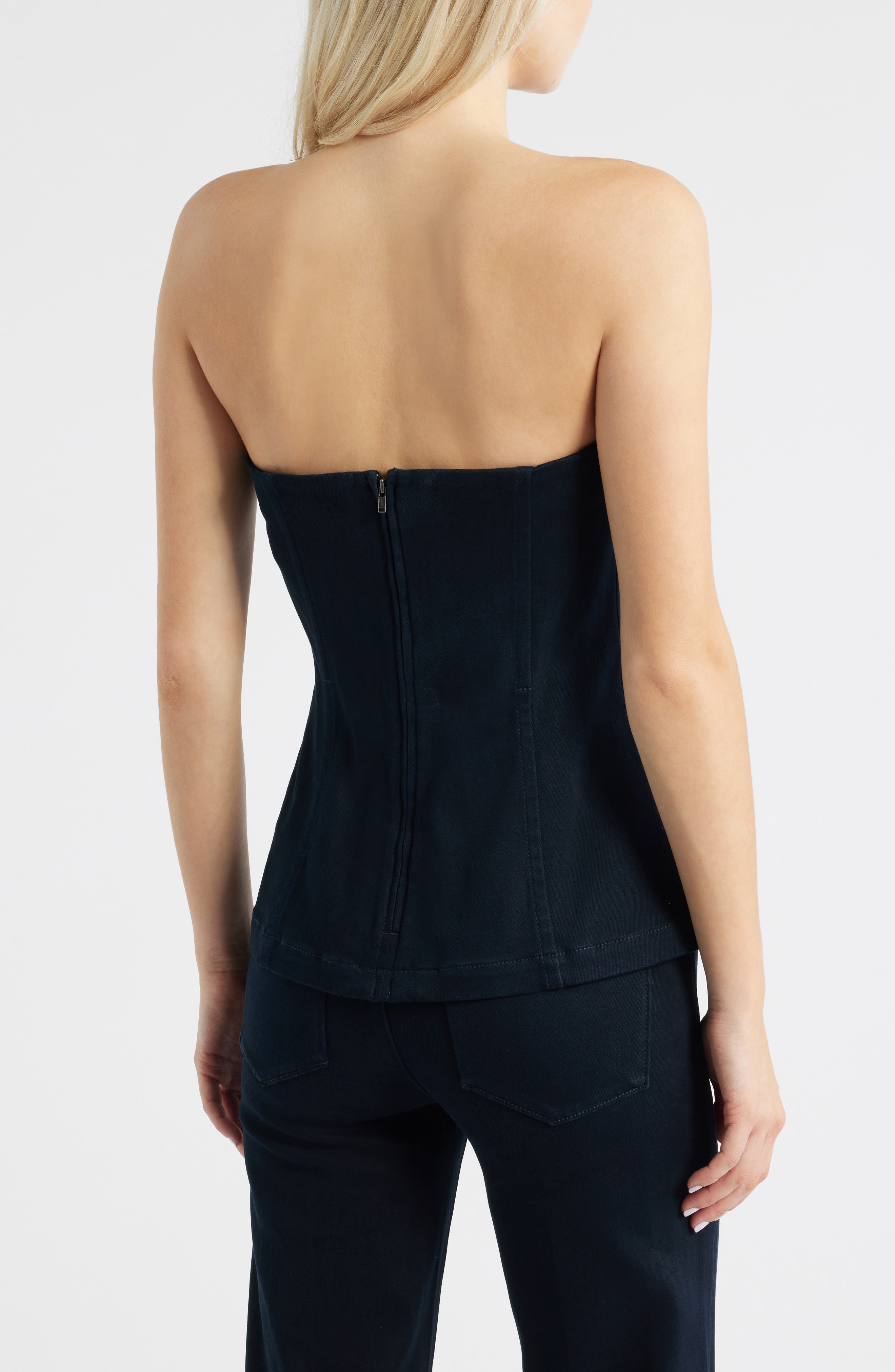 Ronan Button Front Strapless Top - image 2