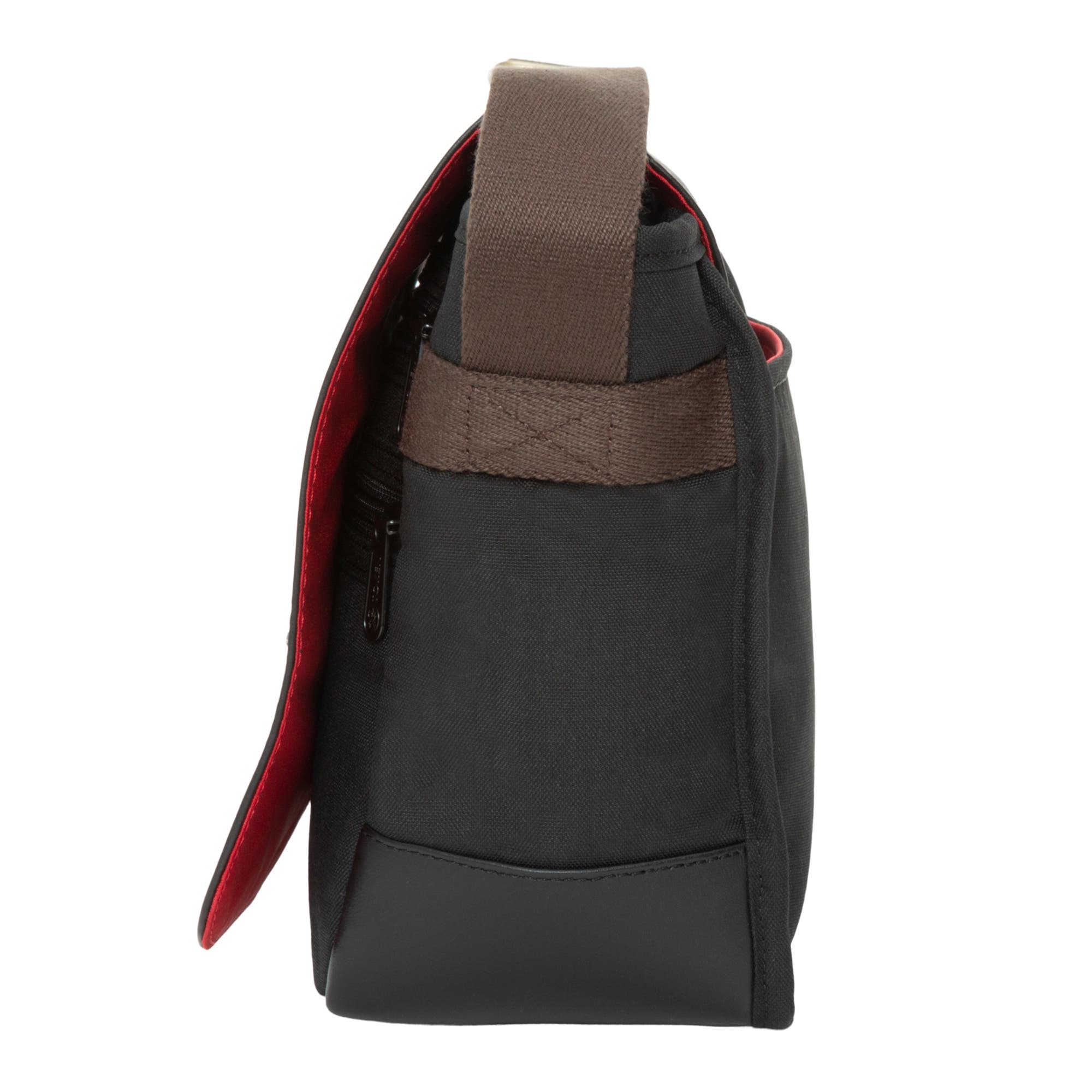 Token Waxed Nylon Rockefeller Crossbody Bag, Alternate, color, Black