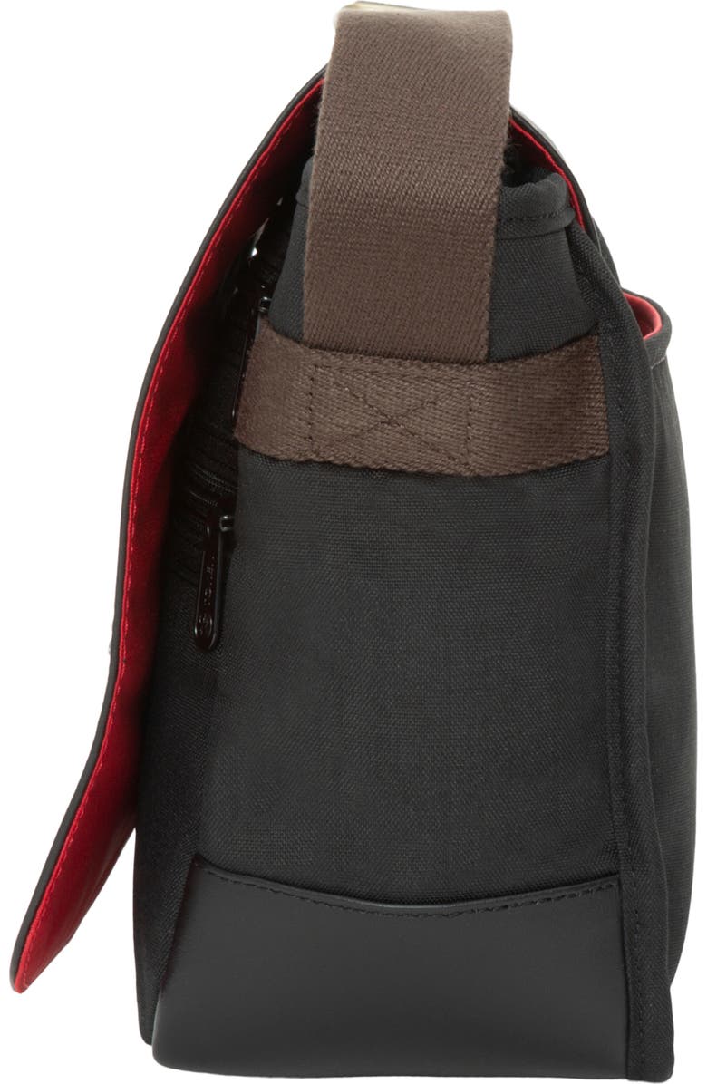 Token Waxed Nylon Rockefeller Crossbody Bag, Alternate, color, Black