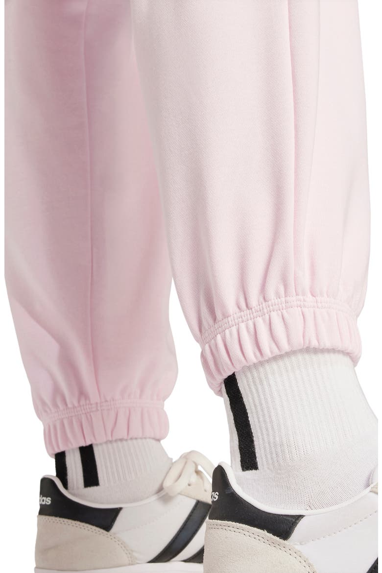Loose Fit French Terry Joggers, Alternate, color, CLEAR PINK/ WHITE