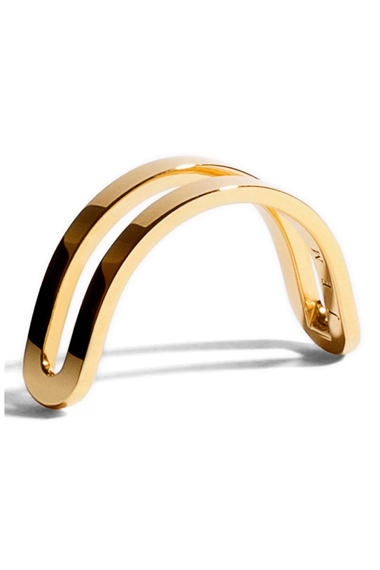 Étreintes Simple Bright Polish Ring, Alternate, color, 18K WHITE GOLD/ YELLOW GOLD