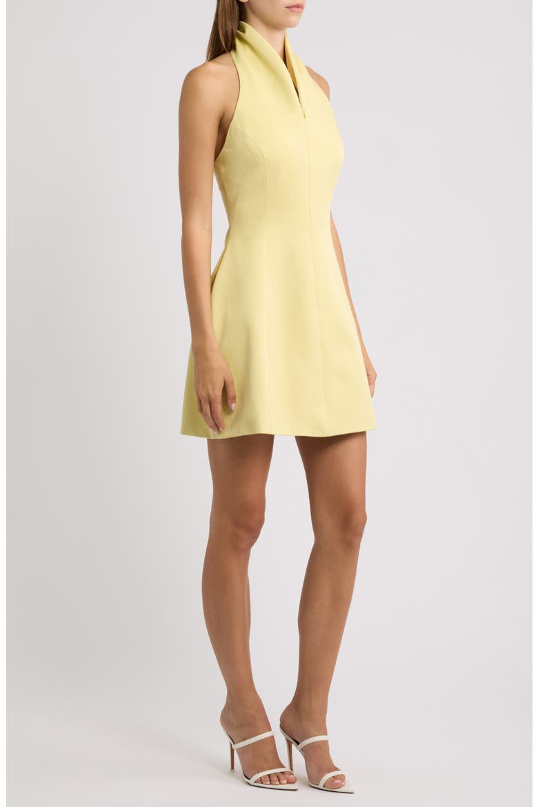 Halter Minidress, Alternate, color, LEMON