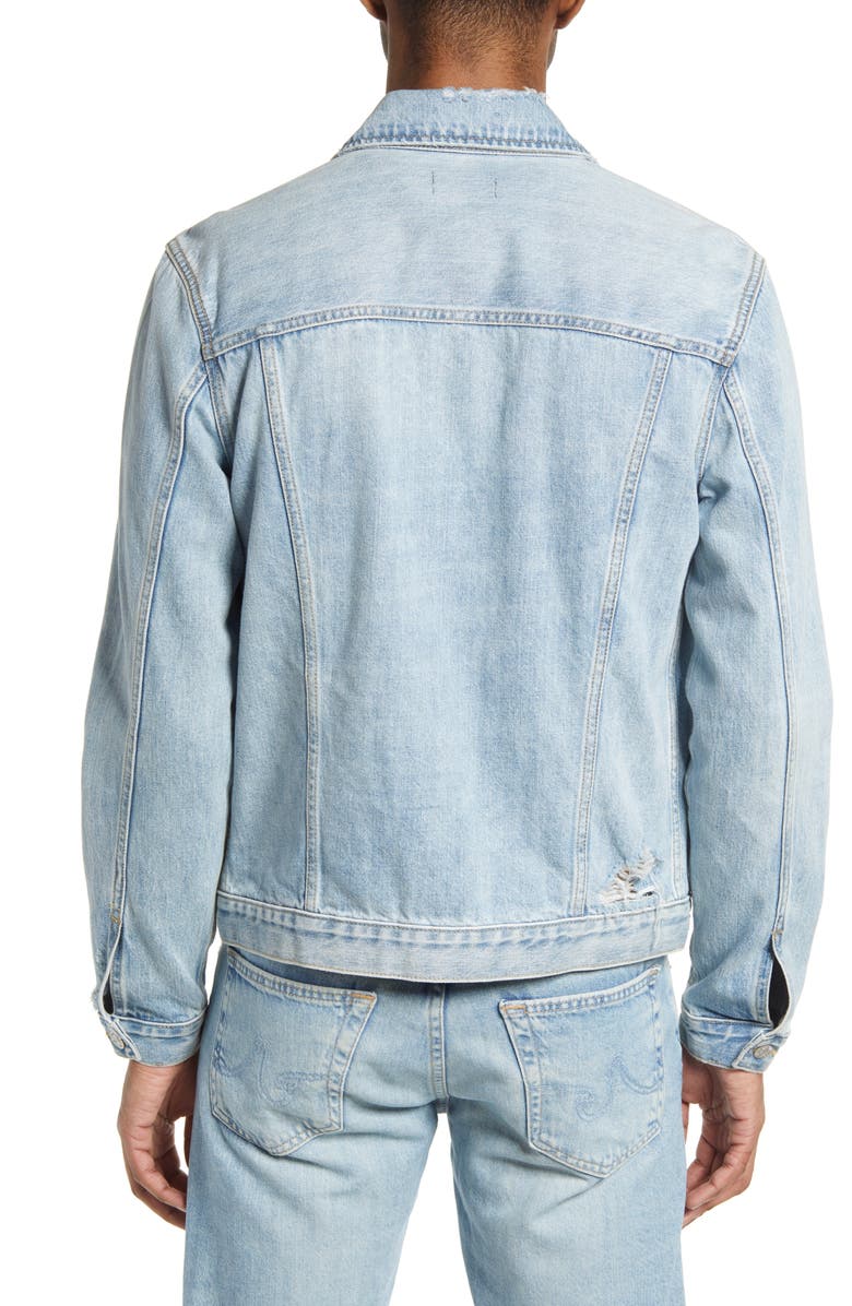 7 For All Mankind Denim Trucker Jacket, Alternate, color, 